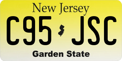 NJ license plate C95JSC