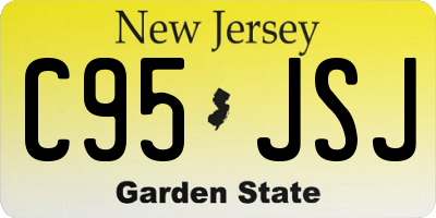 NJ license plate C95JSJ