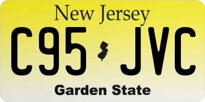 NJ license plate C95JVC