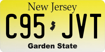 NJ license plate C95JVT