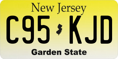 NJ license plate C95KJD