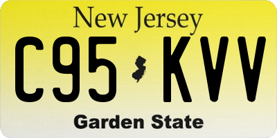 NJ license plate C95KVV