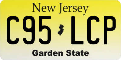 NJ license plate C95LCP