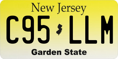 NJ license plate C95LLM