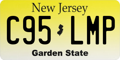 NJ license plate C95LMP