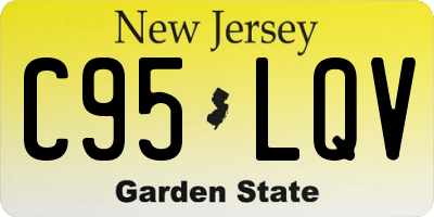NJ license plate C95LQV