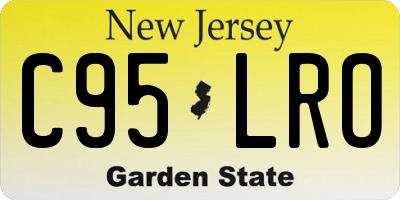 NJ license plate C95LRO