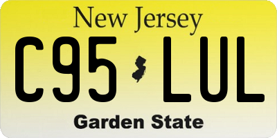 NJ license plate C95LUL