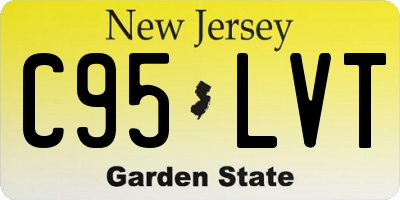 NJ license plate C95LVT