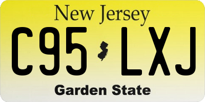 NJ license plate C95LXJ