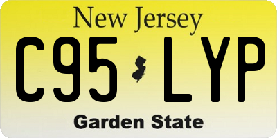 NJ license plate C95LYP