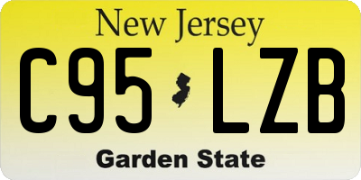 NJ license plate C95LZB