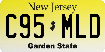 NJ license plate C95MLD