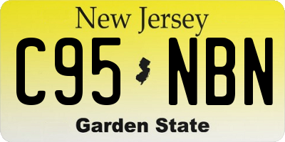NJ license plate C95NBN