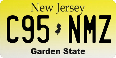 NJ license plate C95NMZ