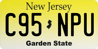 NJ license plate C95NPU