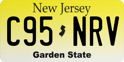 NJ license plate C95NRV