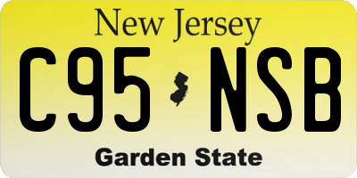 NJ license plate C95NSB
