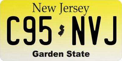 NJ license plate C95NVJ
