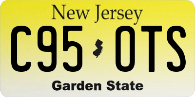 NJ license plate C95OTS