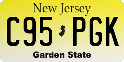 NJ license plate C95PGK