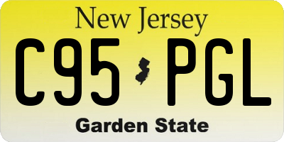 NJ license plate C95PGL