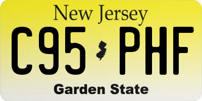NJ license plate C95PHF