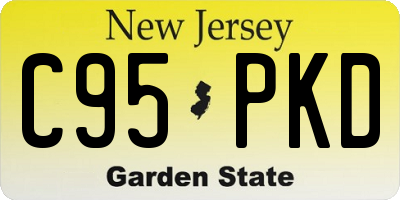 NJ license plate C95PKD