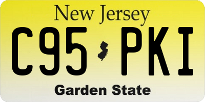 NJ license plate C95PKI
