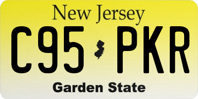 NJ license plate C95PKR