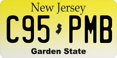 NJ license plate C95PMB