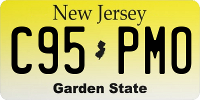 NJ license plate C95PMO