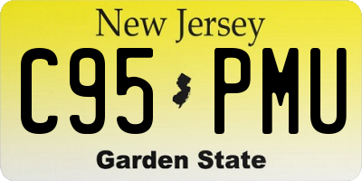 NJ license plate C95PMU