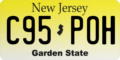 NJ license plate C95POH