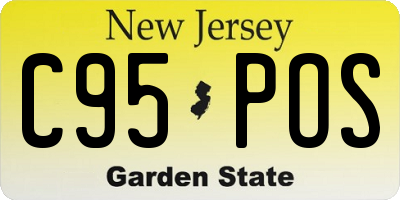 NJ license plate C95POS