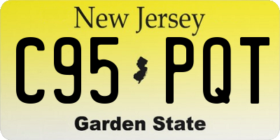 NJ license plate C95PQT