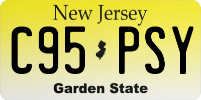 NJ license plate C95PSY