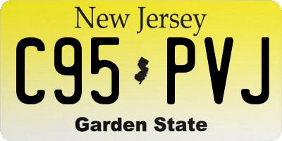 NJ license plate C95PVJ
