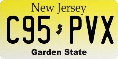 NJ license plate C95PVX