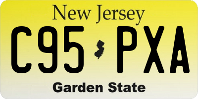 NJ license plate C95PXA