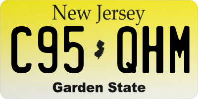 NJ license plate C95QHM
