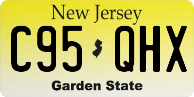 NJ license plate C95QHX