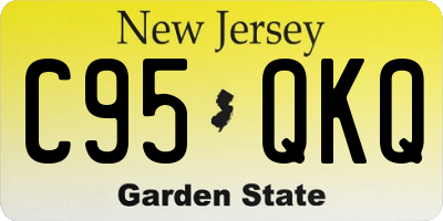 NJ license plate C95QKQ