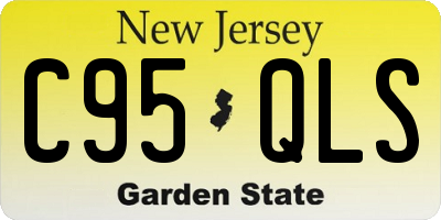 NJ license plate C95QLS