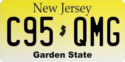 NJ license plate C95QMG