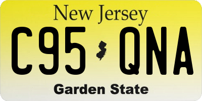 NJ license plate C95QNA