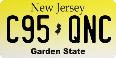 NJ license plate C95QNC