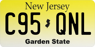 NJ license plate C95QNL