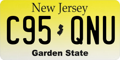 NJ license plate C95QNU