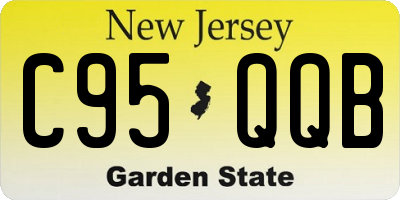 NJ license plate C95QQB